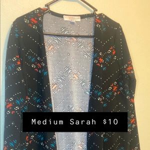 Gently used medium lularoe Sarah long cardigan